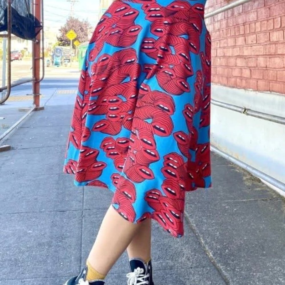 Nooworks Francis Skirt, Mouths, size M